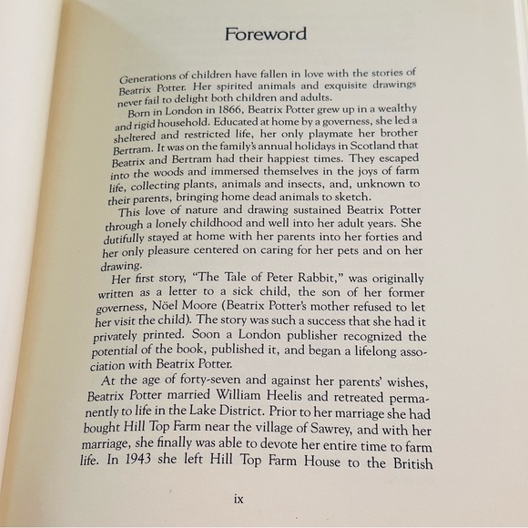 Beatrix Potter Tales of Peter Rabbit & His Friends 🐰🐰🐰 Hardcover Picture Book - Picture 6 of 10